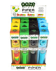 Ooze Piper 2-in-1 Silicone Pipe + Chillum - Asst - 12PC DISP