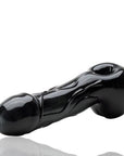 Empire Glassworks Large Penis Spoon Hand Pipe - Black