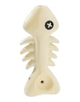 Wacky Bowlz Fish Skeleton Ceramic Hand Pipe - 4"