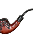 Pulsar Shire Pipes Engraved Bent Brandy Cherry Wood - 5.5"