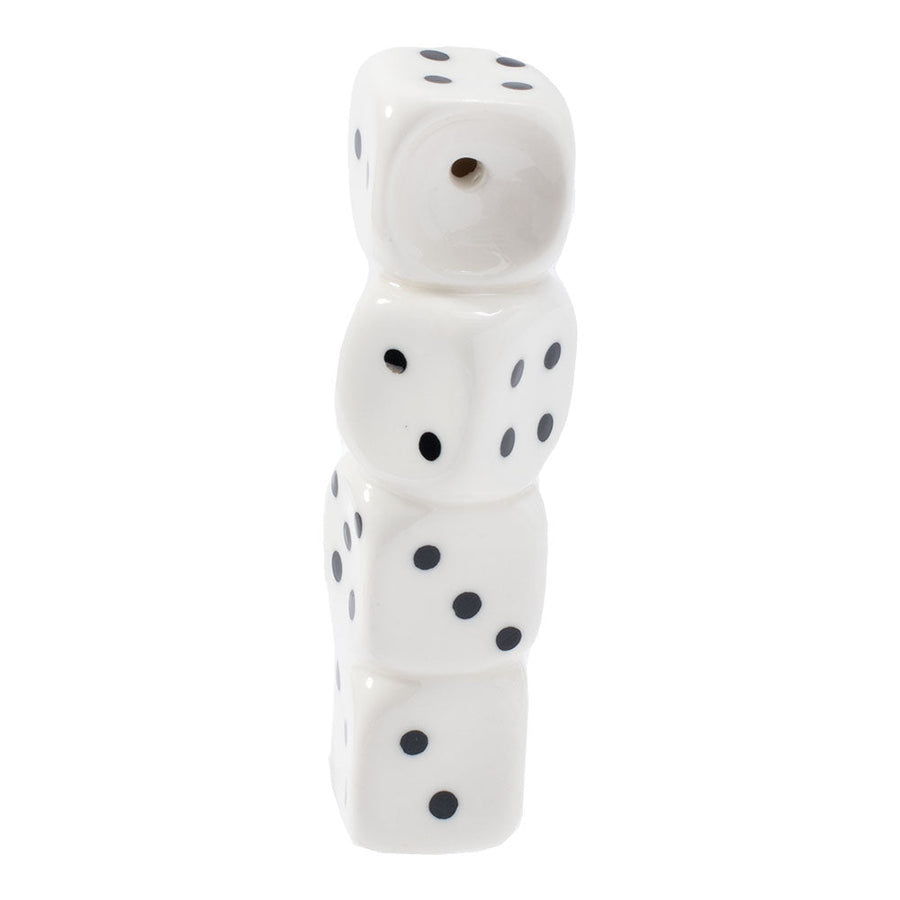 Wacky Bowlz Dice Ceramic Hand Pipe - 3.75"