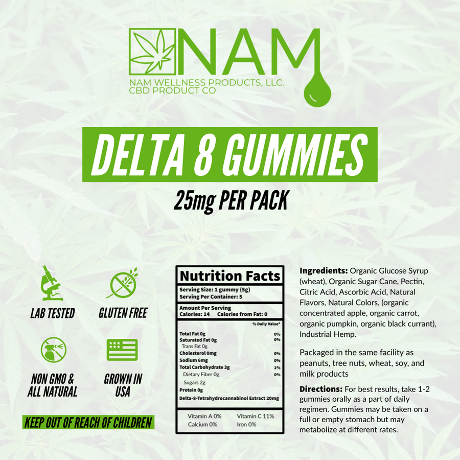 Delta 8 THC Gummies - Strawberry