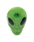 Wacky Bowlz Alien Head Ceramic Hand Pipe | 3"