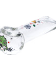 4" White Widow Hand Pipe - Clear