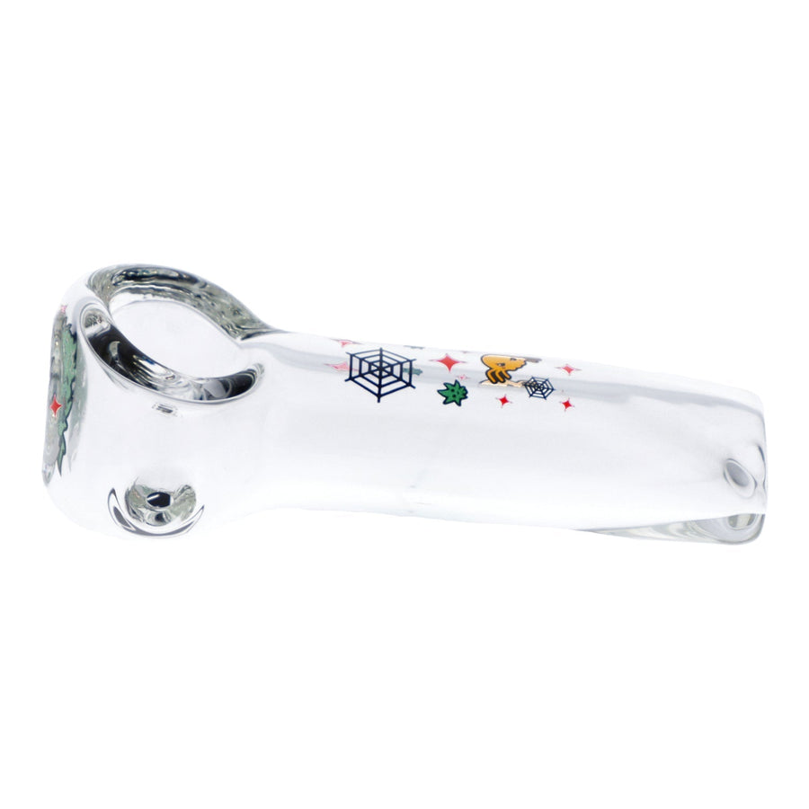 4" White Widow Hand Pipe - Clear