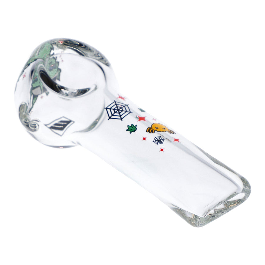 4" White Widow Hand Pipe - Clear