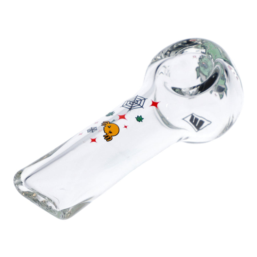 4" White Widow Hand Pipe - Clear