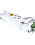 4" White Widow Hand Pipe - Clear