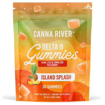 Canna River - Delta 9 Gummies - Island Splash - 30 Gummies (10MG Delta 9 & 20MG CBD Each)