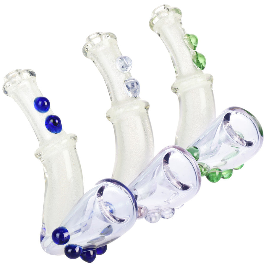 Glow Aurora Sherlock Hand Pipe - 4.5"/Colors Vary