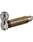 Exotic Wood & Stainless Steel Hand Pipe