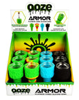 Ooze Armor Silicone Glass Bowl - Asst Colors - 12PC DISPLAY