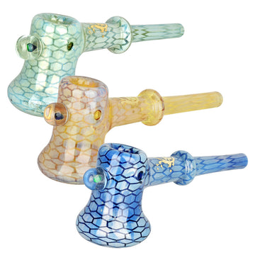 Pulsar Deco Hammer Hand Pipe w/ Opal Bead | 5.75"