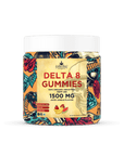 Super Chill CBD - Delta 8 Gummies Jar - 1500 MG - 100% Natural - 15 Gummies (100MG Each) - Made in USA