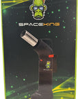 Space King powerful single jet angled flame torch lighter - Smooth Finish - Premium Quality - Adjustable Flame & Lock Function (Black)