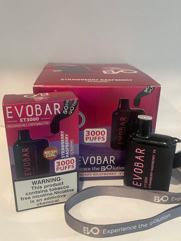 EVOBAR  STRAWBERRY RASPBERRY 1PC