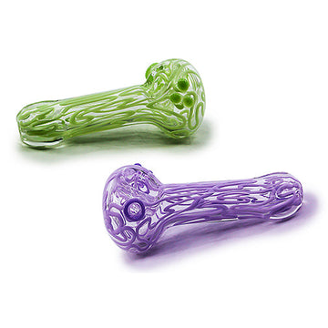 Glass Hand Pipe - Slime Swirl (3.5")